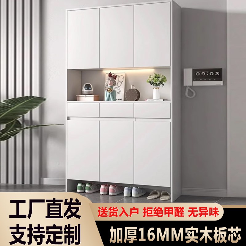 鞋柜玄关柜一体入户门厅柜u现代简约储物收纳柜小户型屏风隔断柜
