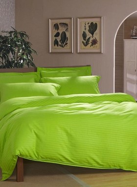 被套单件全棉纯棉酒店果绿金黄色单独被罩夏季被单200x230单双人