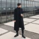 韩版 秋冬季 加厚毛呢大衣中长款 潮流风衣双面羊绒风衣呢子外套潮男
