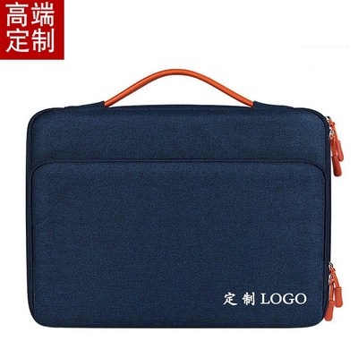 会议定制手提电脑包印logo企业文化宣传高质感礼品公文.包定做刺