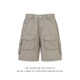 直筒休闲运动纯棉短裤 复古水洗多口袋工装 夏季 宽松美式 五分裤 男款