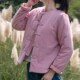 棉袄手工棉花棉衣棉麻文艺棉服棉袄女盘扣对襟休闲宽松上衣冬装 加