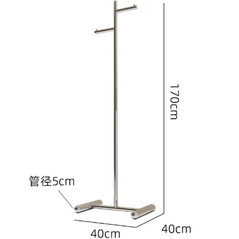 服装店展示架不锈钢新款货架陈列道具女装店简约时尚上墙壁挂衣架