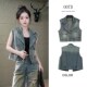 牛仔马甲女夏季 新款 设计感薄款 无袖 坎肩背心马夹短款 外套百搭上衣