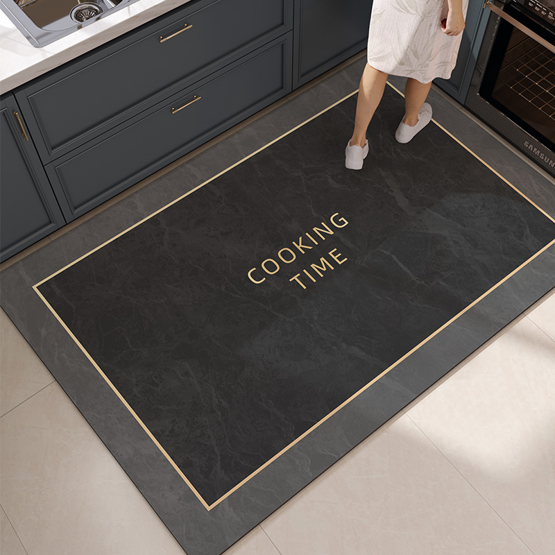 厨房地垫2023新款吸水速干脚垫家用耐脏L免洗垫子防滑整铺专用地