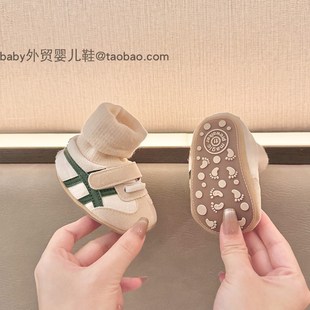 袜3 秋冬新款 1岁宝宝学步鞋 12七八个N月婴儿软胶底防掉保暖鞋