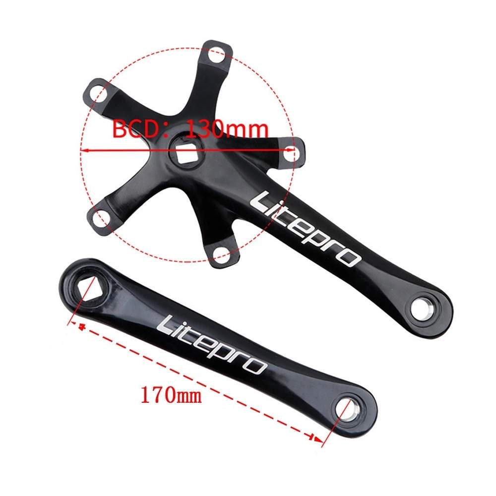 LP方孔牙盘 Litepro曲柄 170mm 折叠车CNC正负齿盘片 bcd130mm