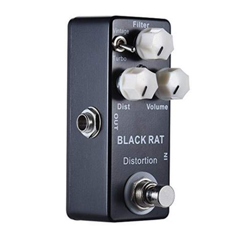 MOSKYAUDIO迷你吉他效果器 老鼠失真效果器 BLACK RAT distortion