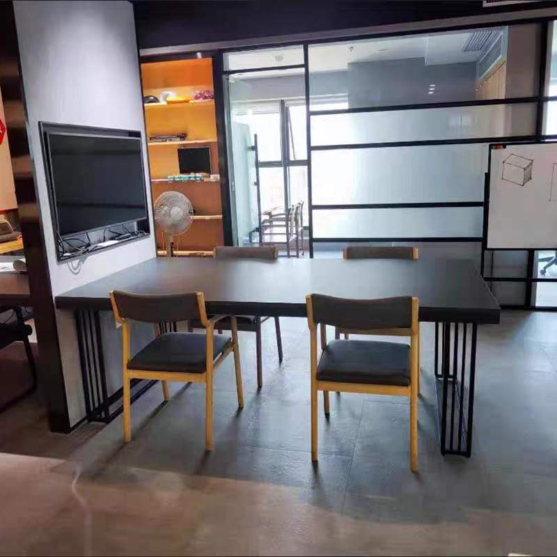 定作轻奢金属铁艺吧台腿餐厅架子办公桌大板会议桌桌腿加粗桌子脚