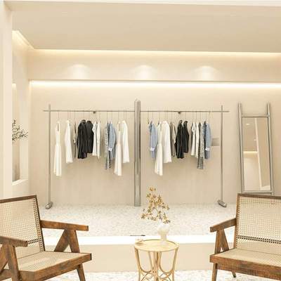 服装店展示架女装专用童装店不锈钢落地式陈列架货架上墙道具架子