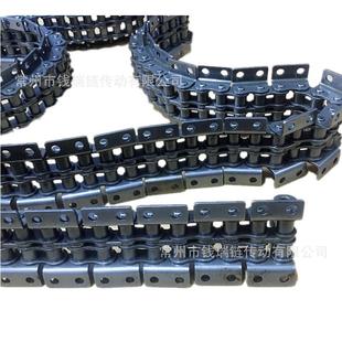 6分12A双排双侧弯板双孔K2链条630工业链条12A双排弯板输送链条