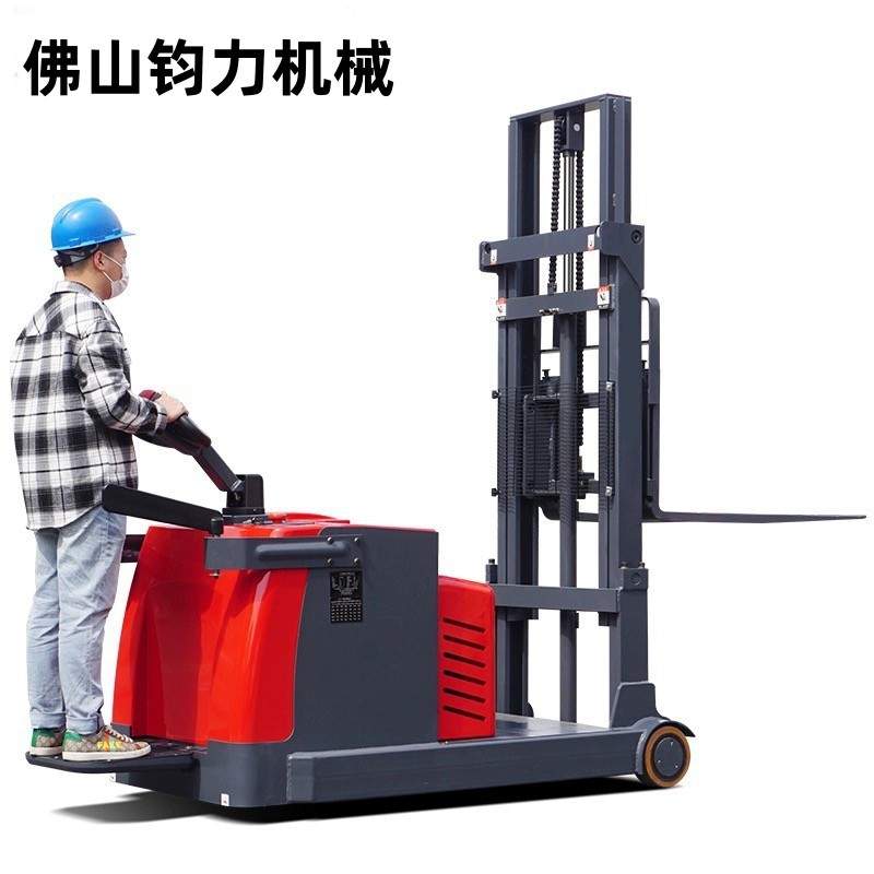 钧力全电动叉车2吨无腿配重铲车不挑托盘电动搬运车全电动堆高车