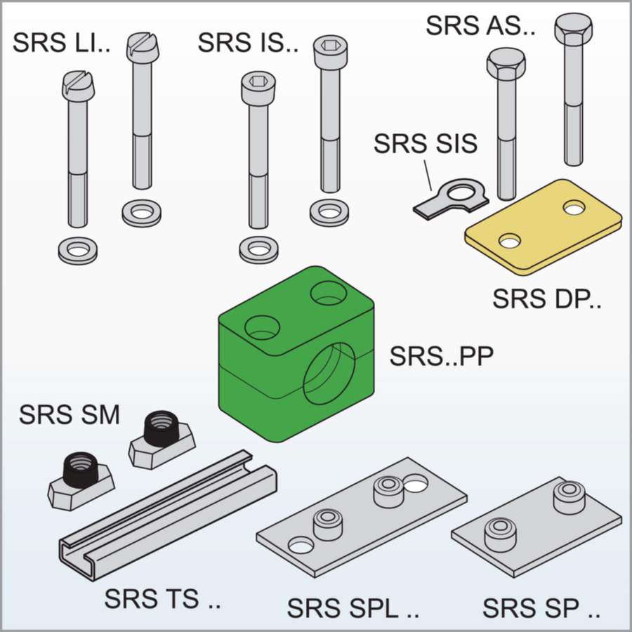管夹-轻系列管夹部分型号DIN3015Part1汉萨