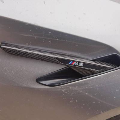 适用于宝马5系G30G38F90M5碳纤维叶子板饰件