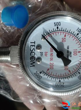 TESCOM压力表62837-3000N3000牛1/4