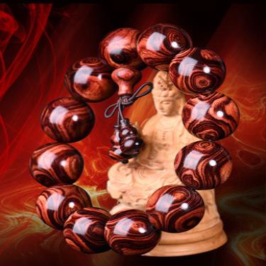 海南黄花梨手串2.0男女款木料佛珠海黄鬼脸鬼眼