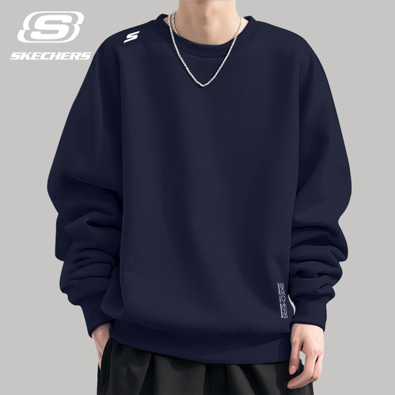 斯凯奇运动长袖男款秋冬羽毛球服