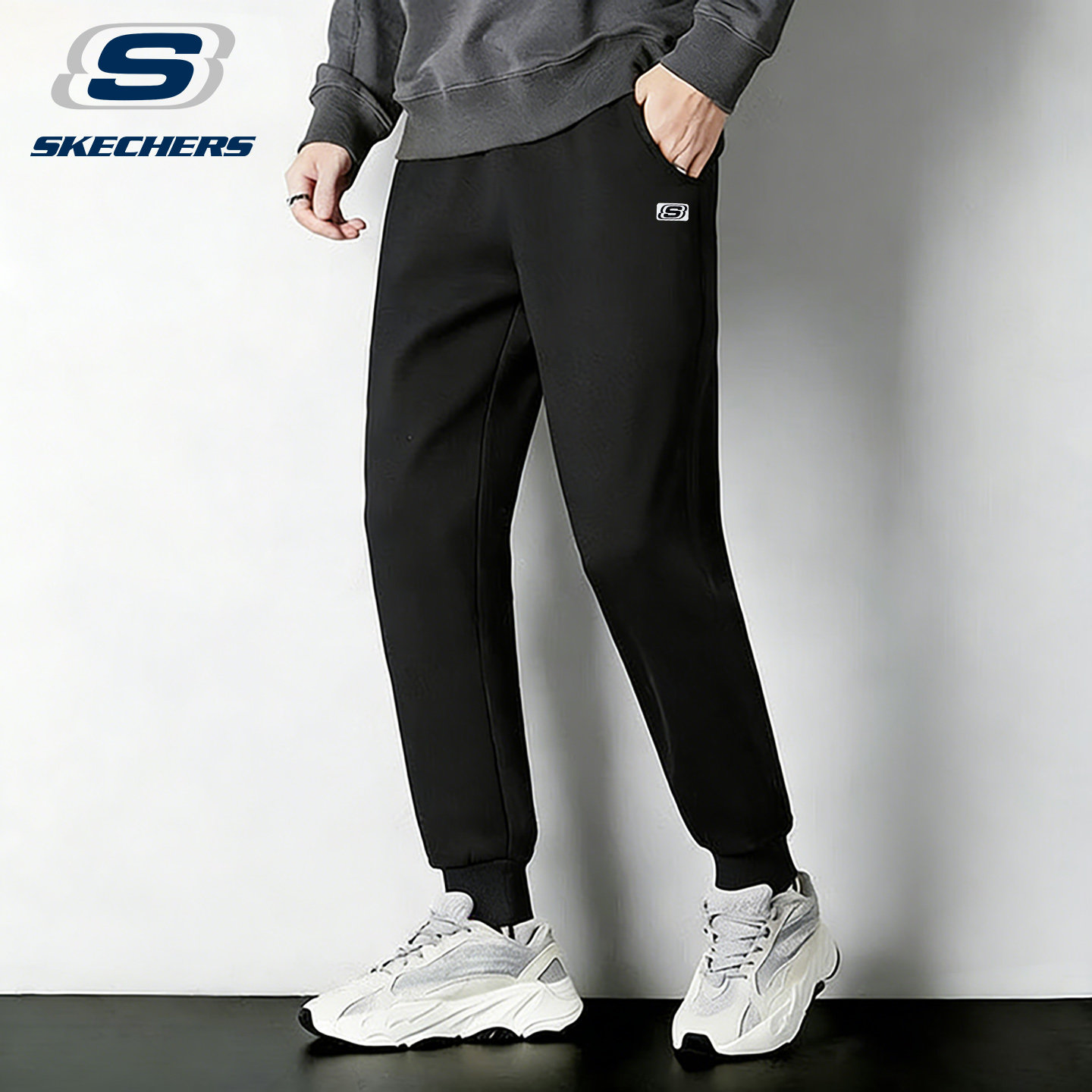 斯凯奇运动裤男裤2026新款春季官网旗舰束脚裤透气休闲裤男装卫裤,运动服/休闲服装,运动长裤,淘宝优惠券,粉丝福利购,淘宝优惠卷