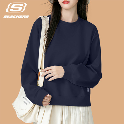 斯凯奇卫衣女款秋冬高级感套头衫