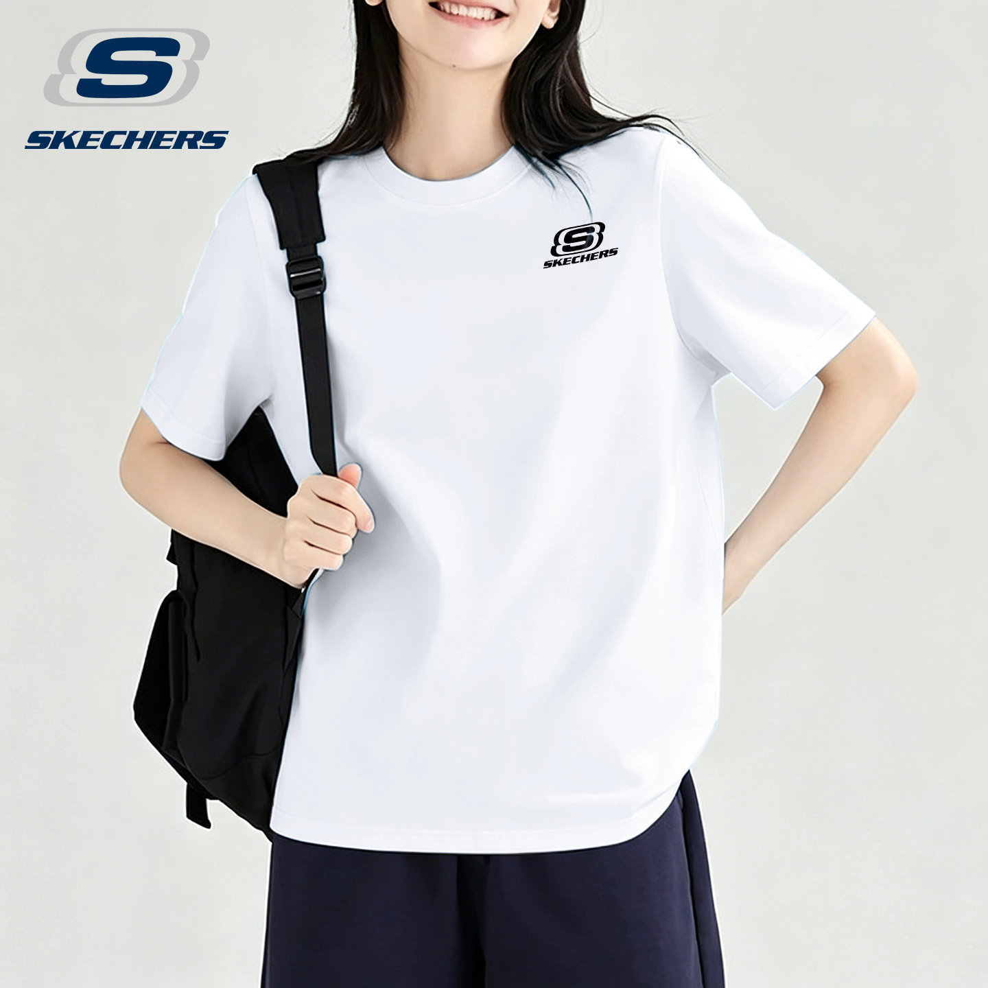 斯凯奇女短袖官方正品女装夏季T