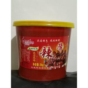 大连特产千里之外红标烧烤专用孜然风味辣酱2kg炸串烤冷面1桶包邮
