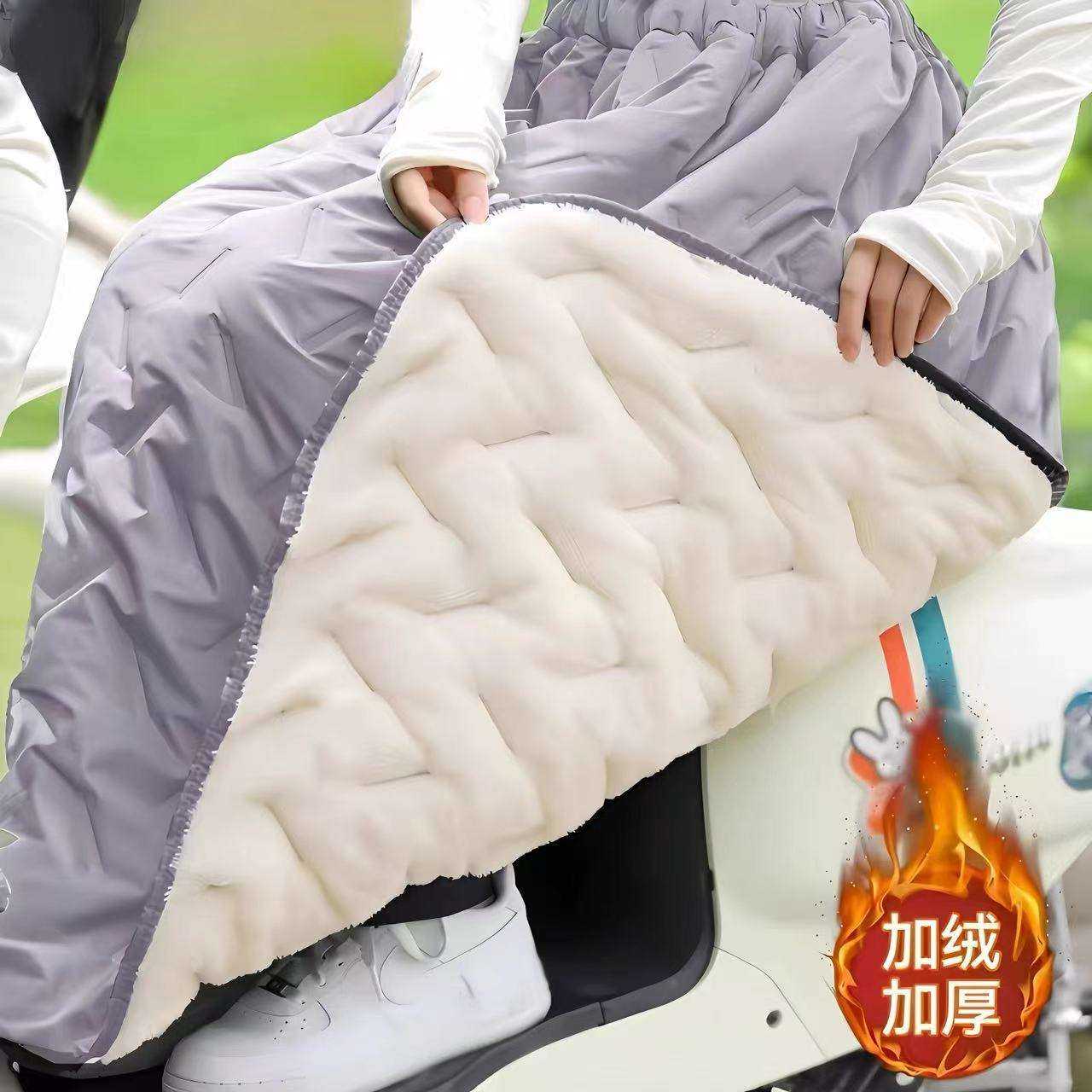 秋冬加厚加绒半身裙子防风围裙
