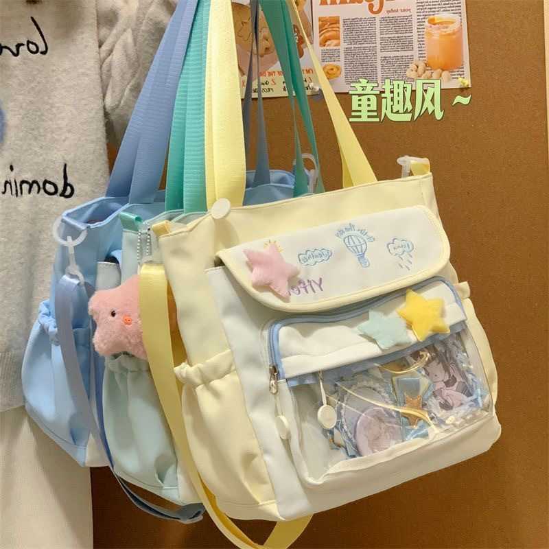 帆布包女单肩小清新百搭痛包