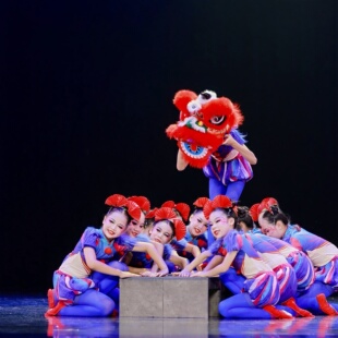 奇狮妙想舞蹈服装雄狮少年演出服同款狮子头舞蹈道具凳子舞蹈鞋