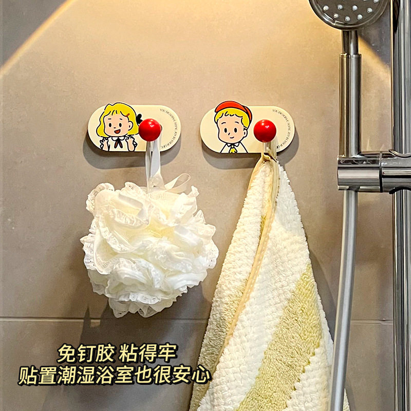 免钉强力浴室卡通粘钩图片