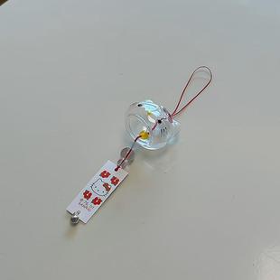 可爱kt猫咪风铃日式可爱风ins小众迷你车载挂件风铃礼品配饰情侣