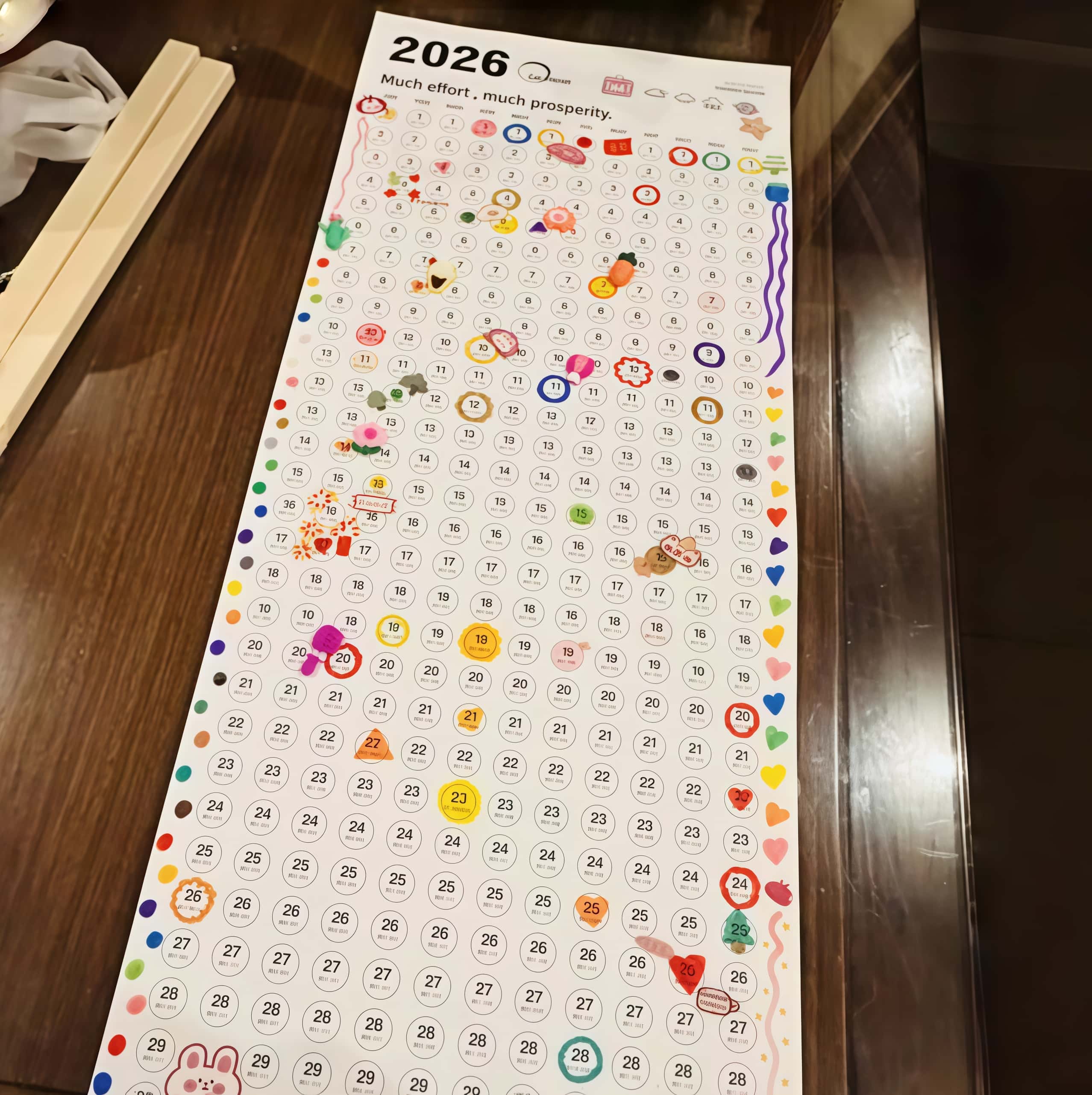 马年2026年挂历日历全年一张家用