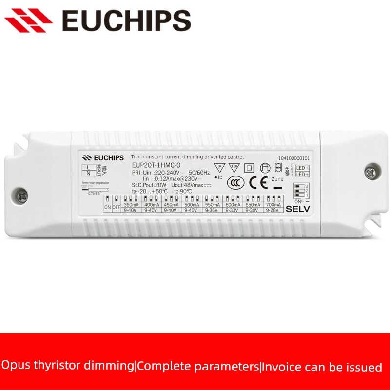Euchips Led晶闸管恒流调光驱动筒灯聚光灯电源24V灯条变压器