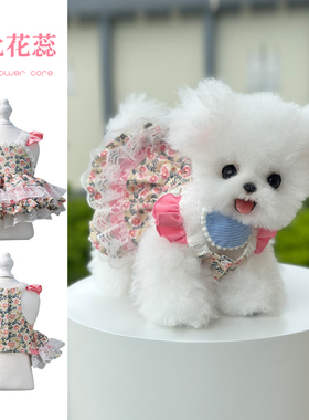 安贝妮宠物衣服猫咪洛丽塔蛋糕裙幼犬小型犬比熊小狗狗宠物连身裙