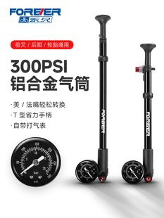 永久自行车前叉高压打气筒气泵山地车避震器后胆充气筒便携式装备