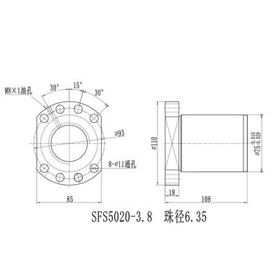 滚珠丝杆螺母sfusfssfy1605200520102505321040102020