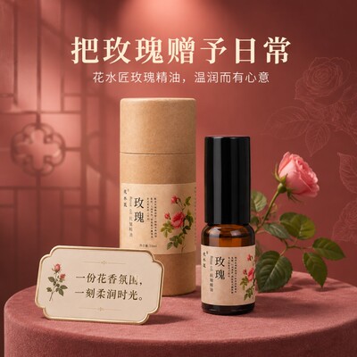 花水匠玫瑰抗皱补水复方精油