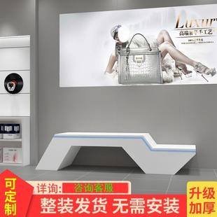 中岛展示桌烤漆柜机平板电脑演示样品异形柜台定做手机体验台展台