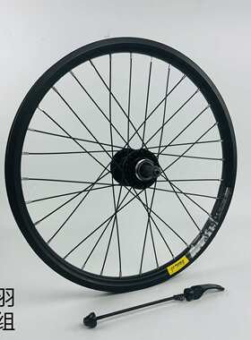 20寸406/451山地车轮组碟刹旋式  铝合金轴承旋式轮组 铁六丁轮组