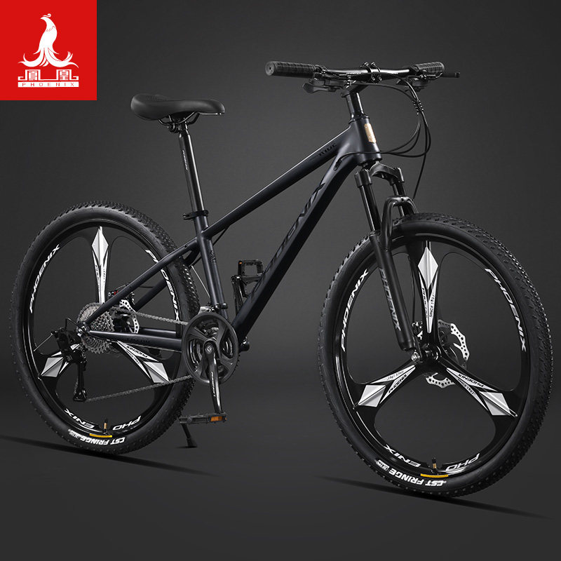 凤凰官方新款山地车成人轻便自行车青少年男女学生越野变速单车
