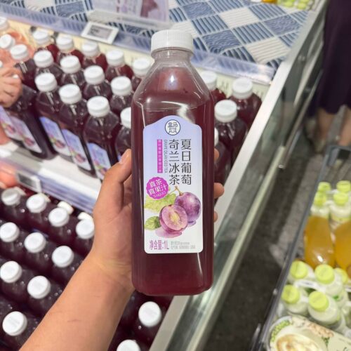 盒马夏日葡萄奇兰冰茶1L