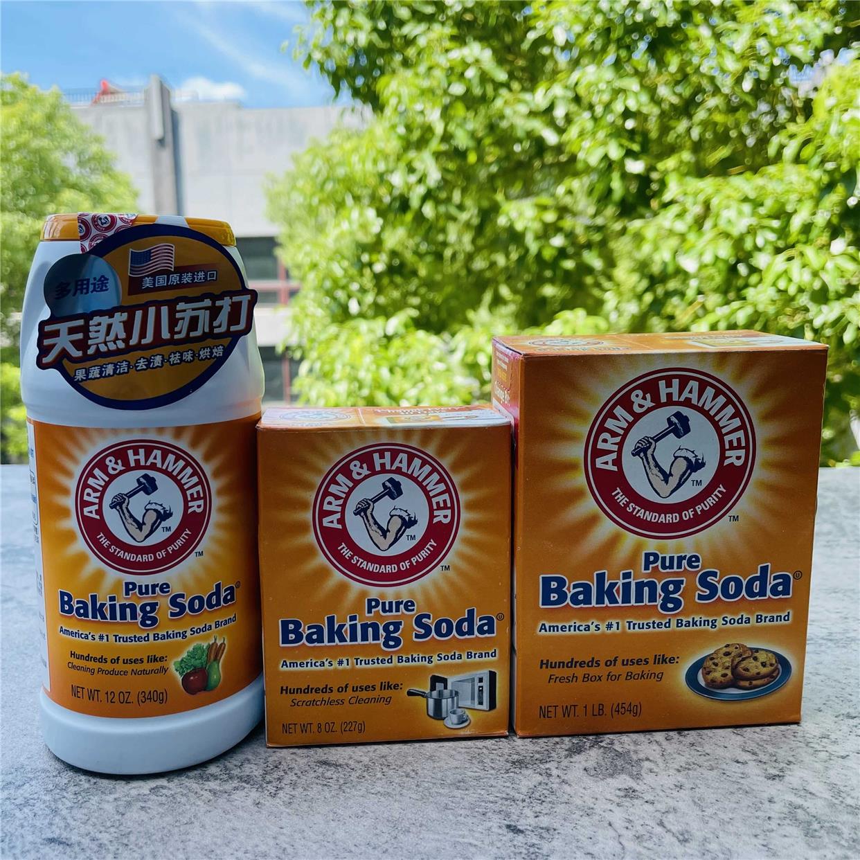 美国艾禾美小苏打粉果蔬清洁去污食用烘焙Arm&Hammer Baking Soda