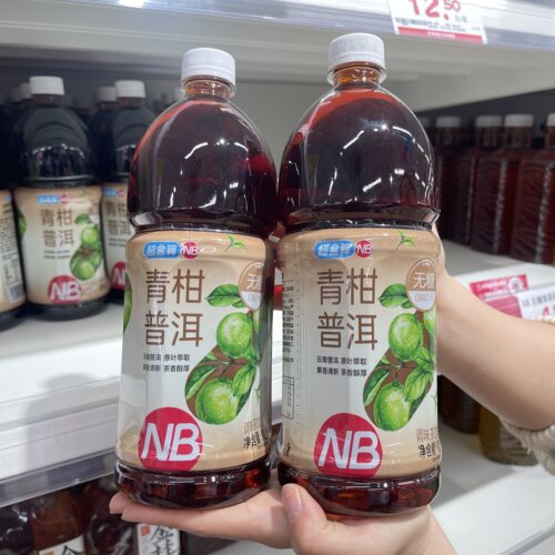 盒马NB无糖青柑普洱调味茶1L