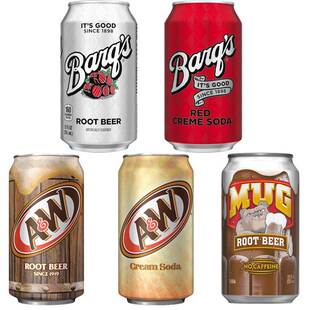 美国乐啤露进口树根碳酸饮料树根啤酒AW ROOT BEER 根汁汽水355ml