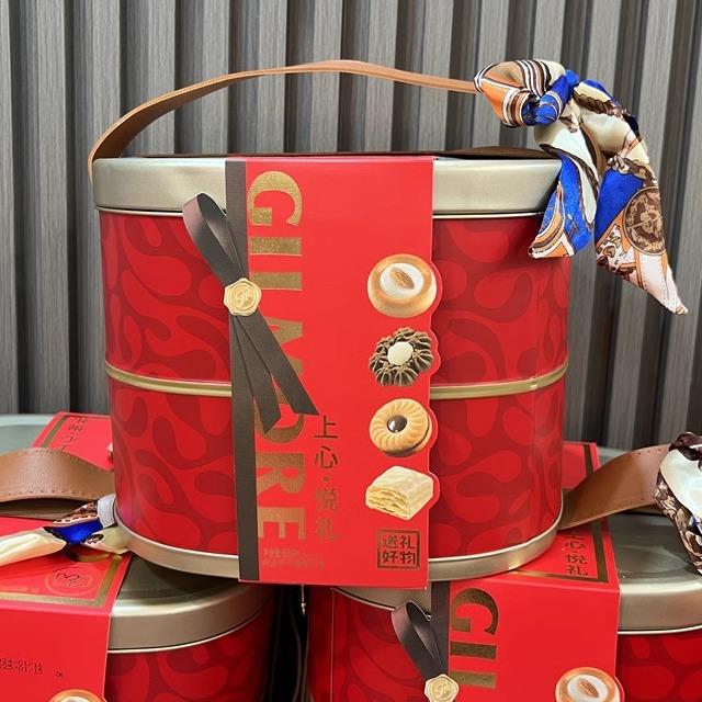 香港品牌超友味上心悦礼盒什锦曲奇饼干 干点心铁盒婚庆乔迁生日