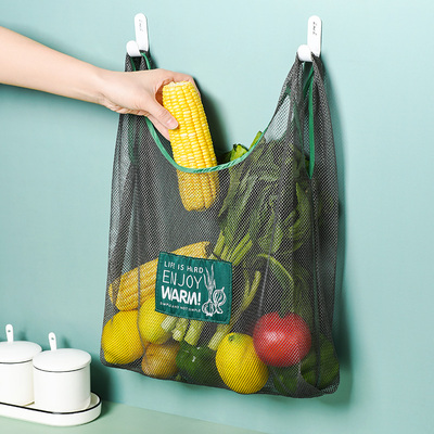 生活原本环保买菜袋果蔬袋厨房收纳整理家庭收纳袋可悬挂加厚