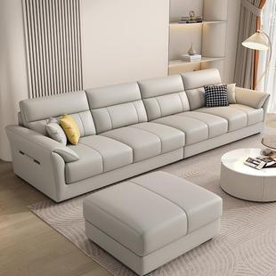 CBD家居2025新款北欧猫抓皮沙发科技布简约现代小户型