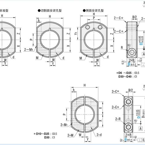 固定环 开口型/分离型SCSNK PSCSNK SSCSNK SCKNK PSCKNK SSCKNK