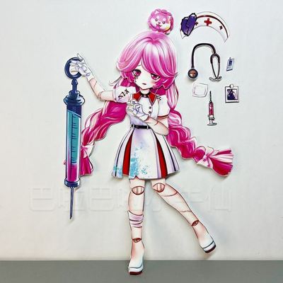 逃出惊魂夜追捕者手办海瑟玩偶卡通全身可动纸片人小牛仙材料