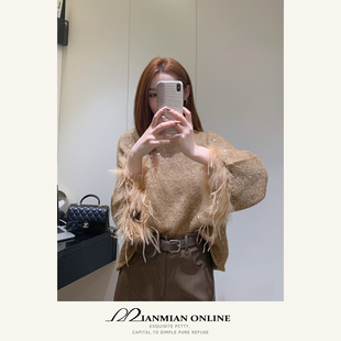 休闲百搭套头气质宽松1143 轻奢针织毛衣时尚 梵高 绵绵在线