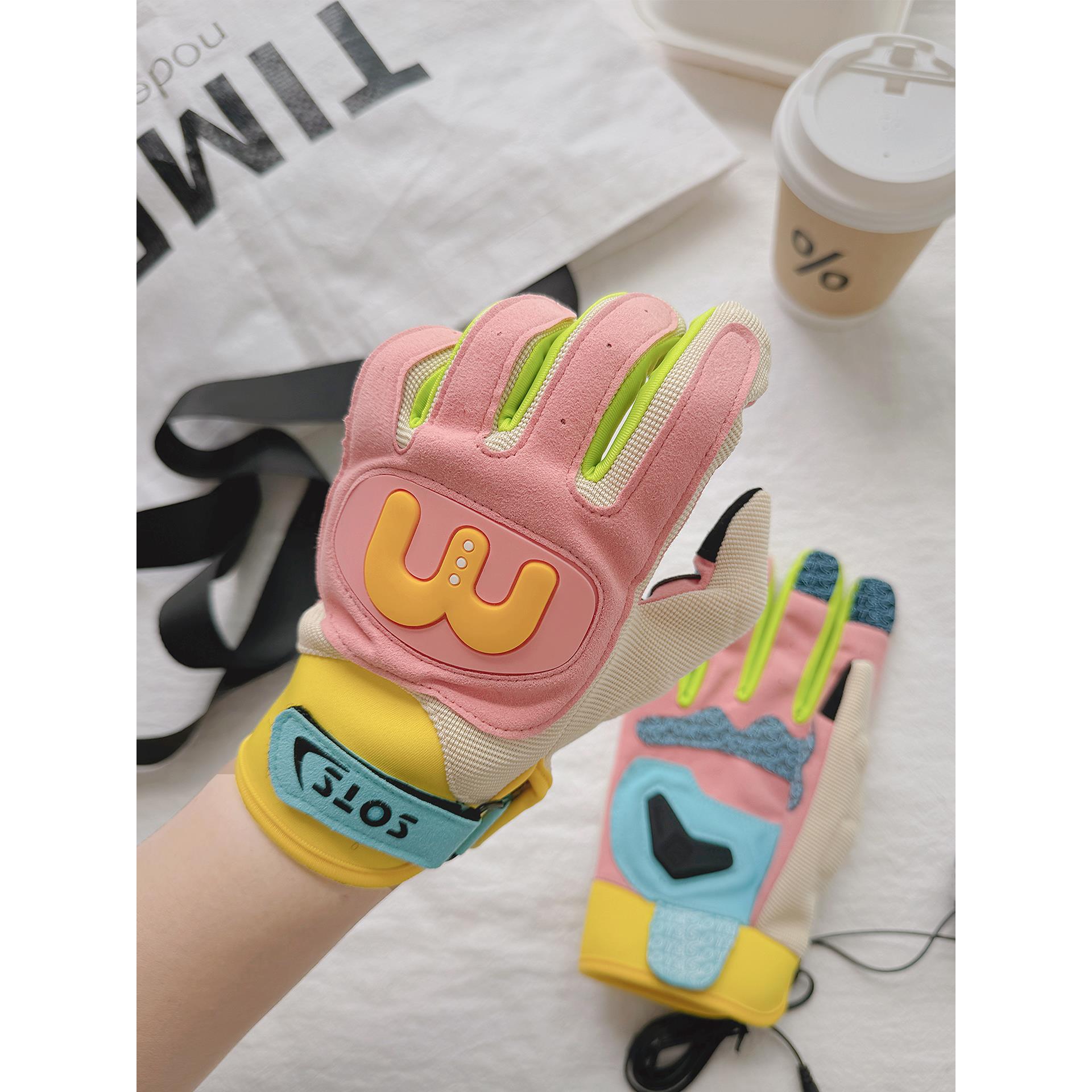 手套女款开车摩托车户外冬机车防风保暖可爱春秋季电动车骑车骑行